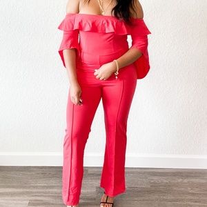 Red Rose Jumpsuit